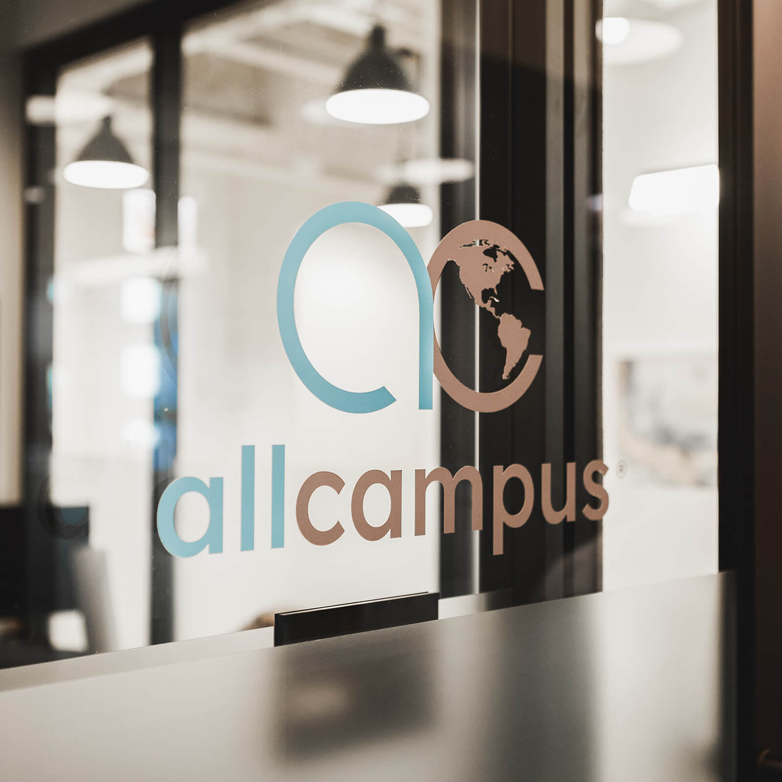 AC Logo etched in door