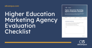 Higher Education Marketing Agency Evaluation Checklist